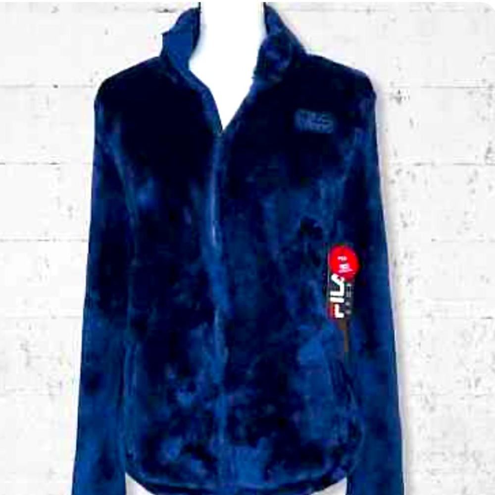 “FILA SPORT” ZIP-UP-NAVY BLUE-SUPER SOFT & COZY! SIZE: MEDIUM/LARGE-NEW! $32.00